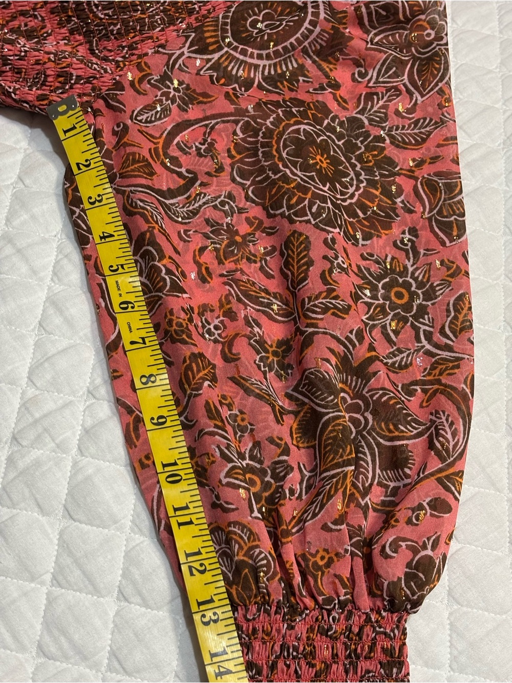 EUC Boden Paisley Tiered Smocked Maxi Dress with pockets Size 16/18 - Picture 12 of 13